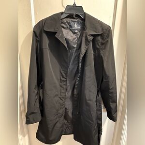 London‎ Fog women’s classic trench coat black medium